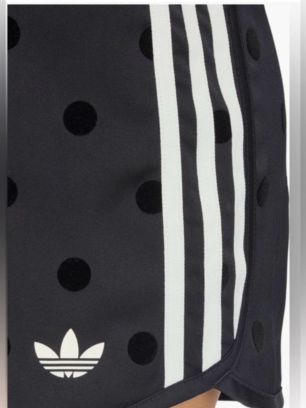 Adidas Black Polka Dot Track Jacket with Black polka dot shorts - polka set - Picture 4 of 6